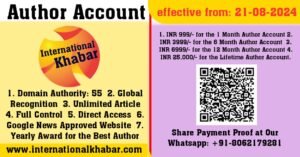 Author Account with International Khabar